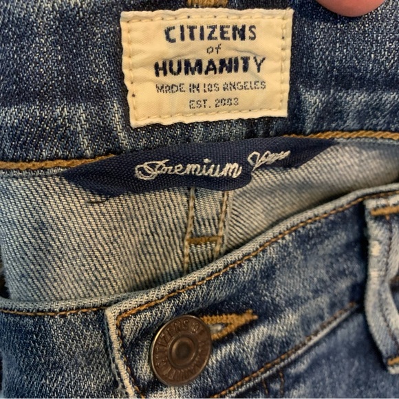 Citizens Of Humanity Corey Slouch Distressed Denim Jeans 26 Boyfriend - Picture 8 of 9